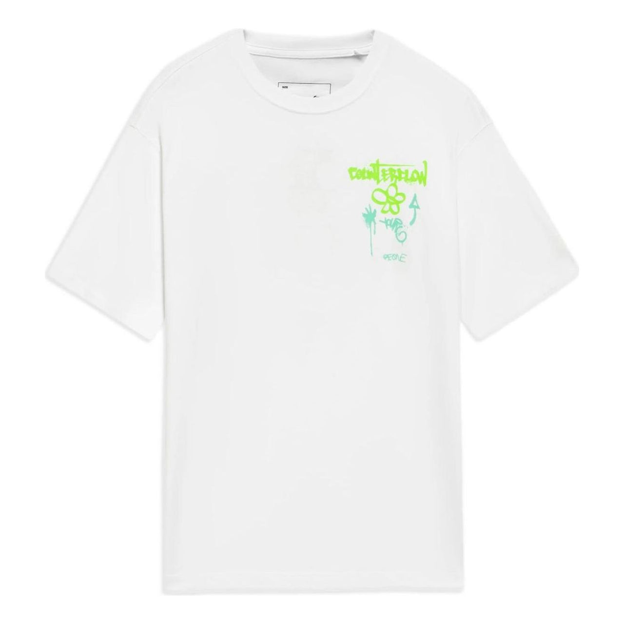 Li-Ning Counterflow Graphic Loose Fit T-shirt 'White' AHSS589-5