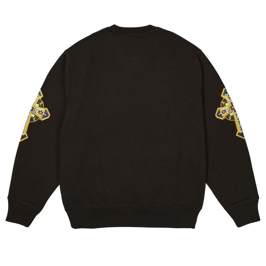 Palace Saints Crewneck Sweatshirt 'Black' P26CS009