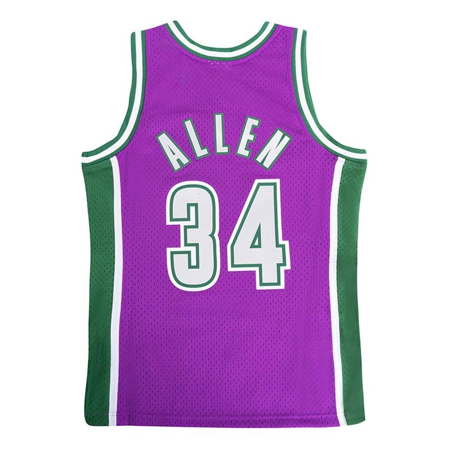 Mitchell & Ness x NBA Milwaukee Bucks 2001-02 Swingman Jersey 'Ray Allen 34' SMJY1151-MBU01RALPURP