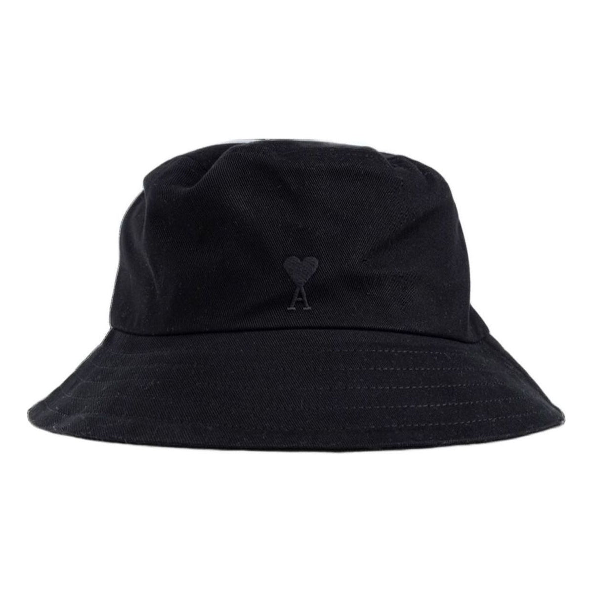 AMI SS26 Alexandre Mattiussi Black Ami De Coeur Bucket Hat 'Black' UHA666-AW0041-001