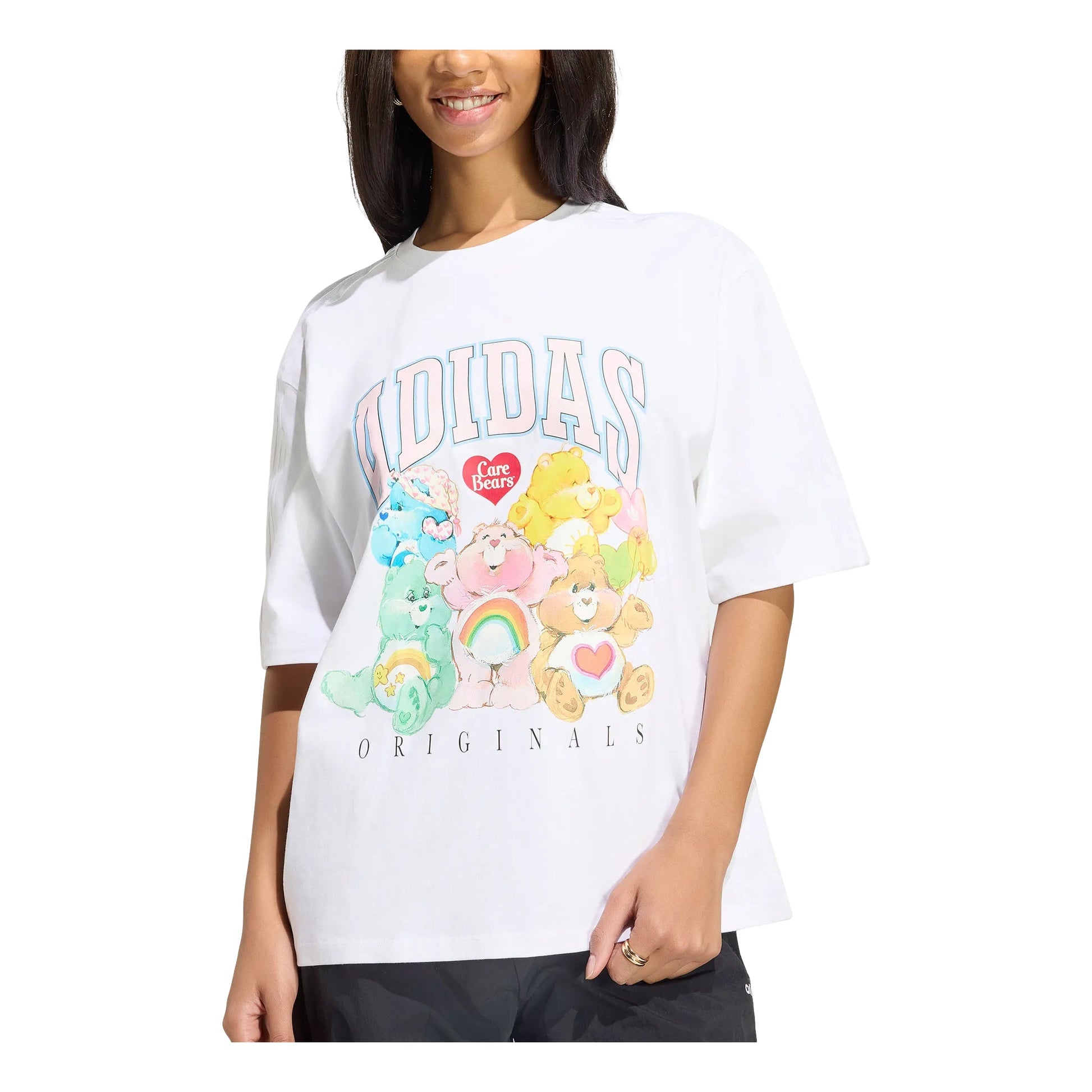 (WMNS) adidas Care Bears Oversized T-Shirt Asia Sizing 'White' KR1480