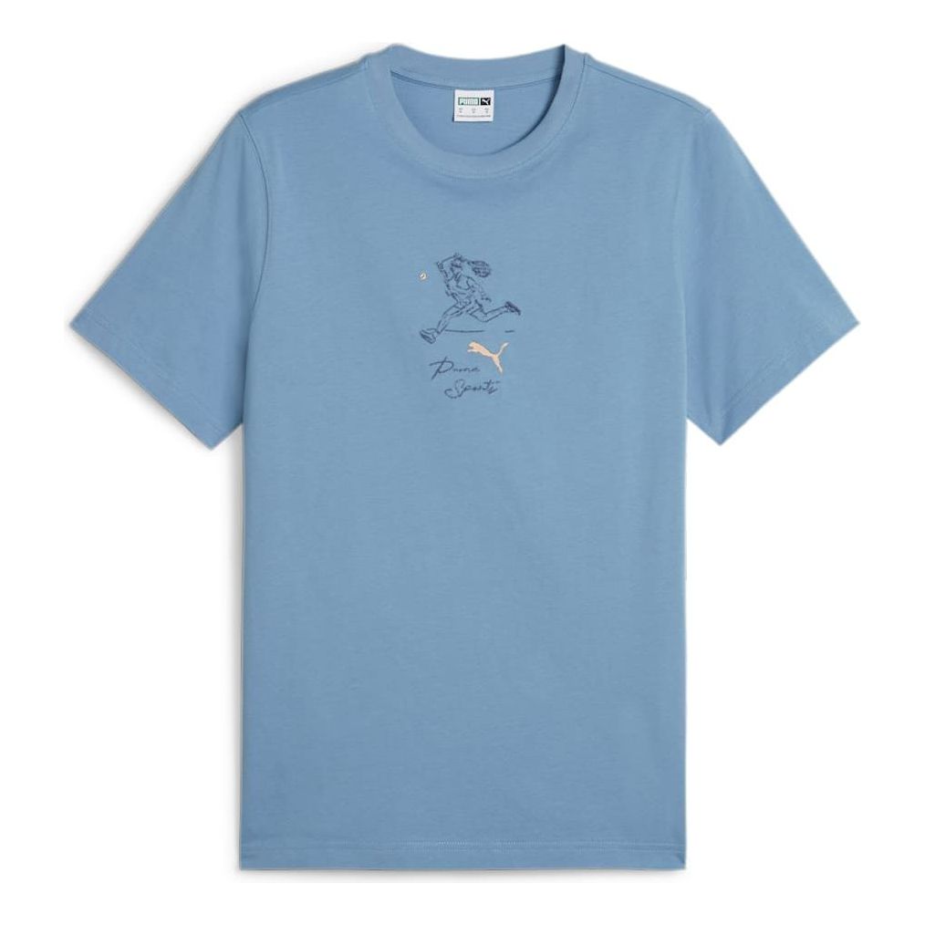 PUMA Team Graphic T-shirt 'Blue' 627121-20
