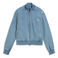 (WMNS) PUMA FUTURE.PUMA.ARCHIVE Washed Twill Short Jacket 'Cool Blue' 636681-34