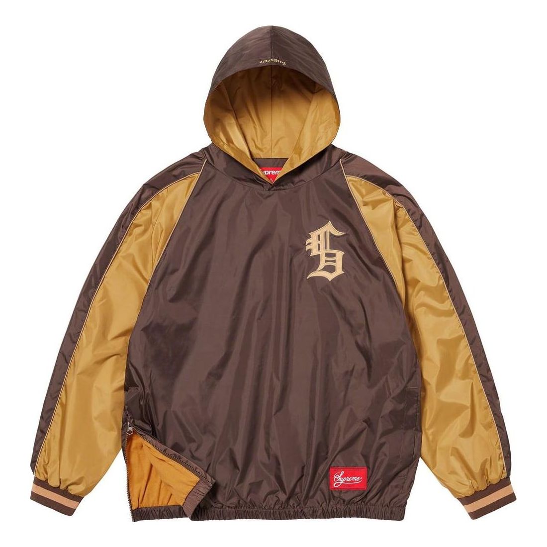 Supreme Hooded Warm Up Pullover 'Brown Tan' SUP-FW23-254