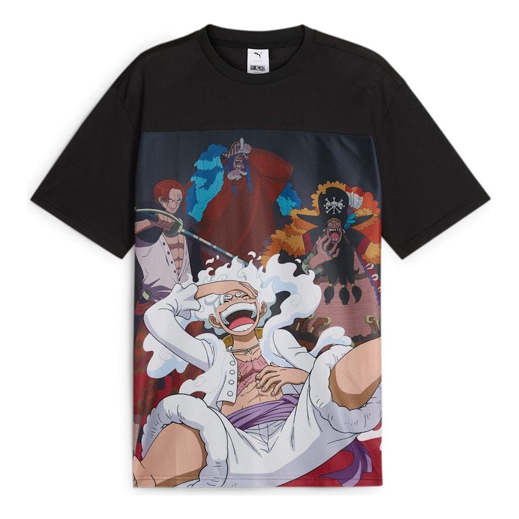 PUMA x ONE PIECE All-Over Print T-shirt 'Black' 624673-01