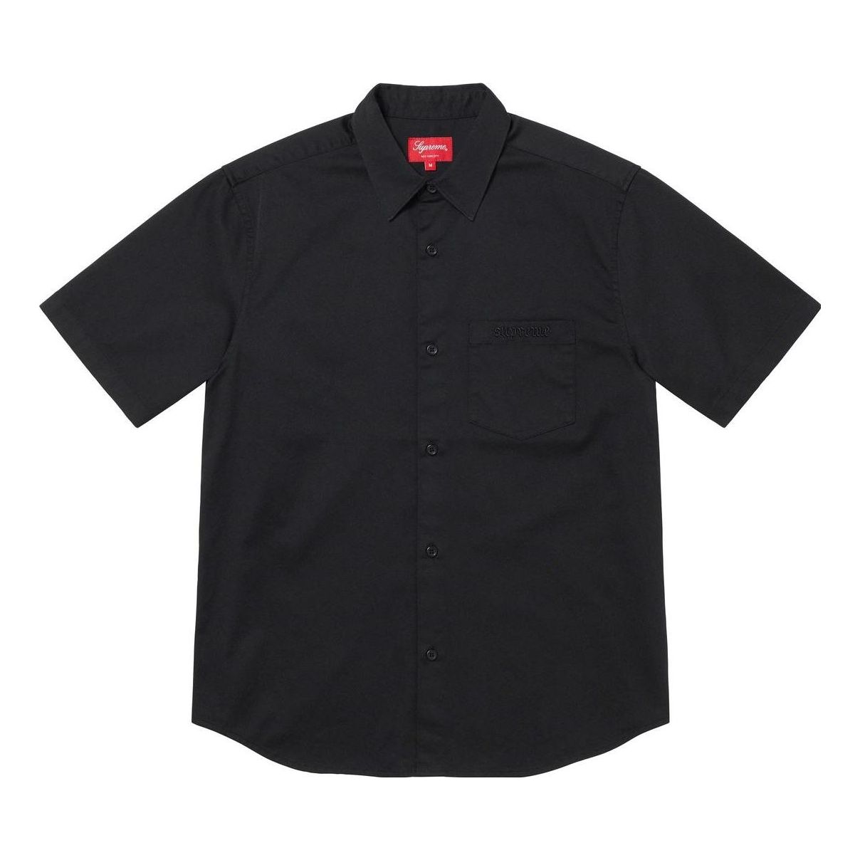 Supreme Croc Patch S/S Wort Shirt 'Black' SUP-SS23-097