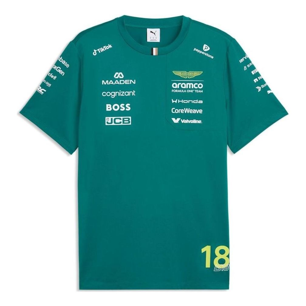 PUMA x ASTON MARTIN ARAMCO F1 TEAM Replica Stroll T-Shirt 'Green Lux' 713891-01