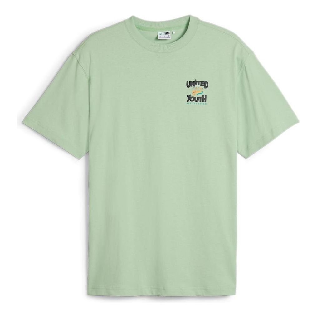 PUMA Downtown Graphic T-shirt 'Green' 626097-89