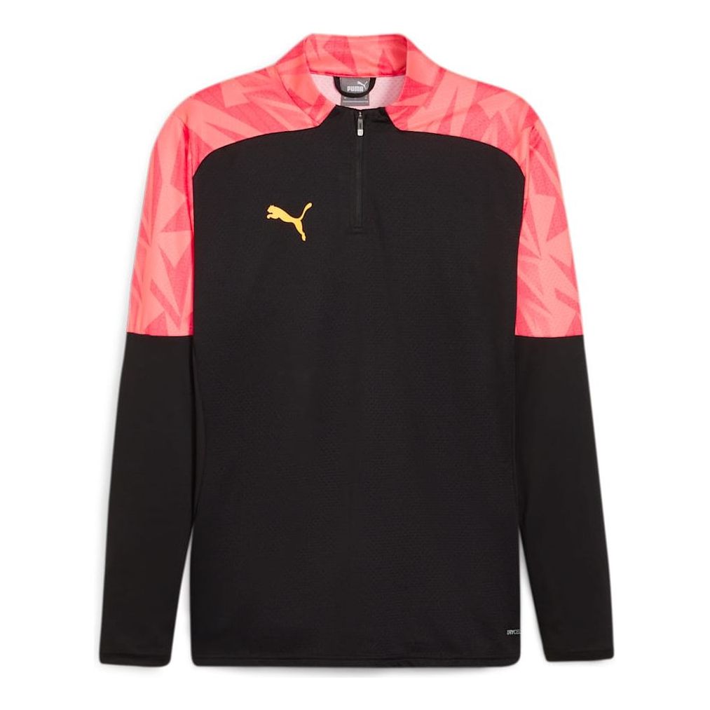 PUMA indFINAL Forever Faster Quarter-Zip Football Top 'Black Sunset Glow' 659262-57