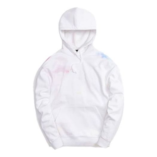 KITH Tie Dye Williams III Hoodie 'White Red' KH2636-101