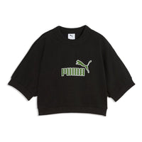 (WMNS) PUMA Elevated Essentials Relaxed Sweatshirt 'PUMA Black' 636645-01