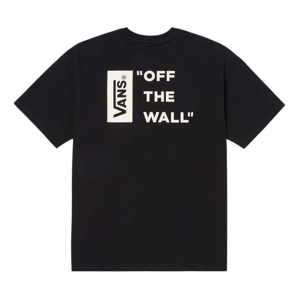 Vans Workwear Logo T-Shirt 'Black White' VN000GQCBLK
