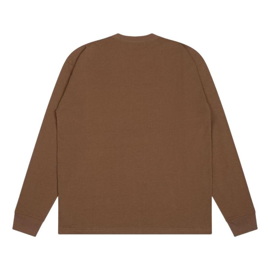 Drew House Basic Longsleeve Pocket T-shirt 'Brown' DR-SS22-207