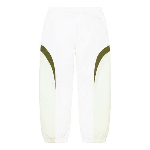Supreme Curve Track Pants 'White Red Olive Green' SUP-SS22-083