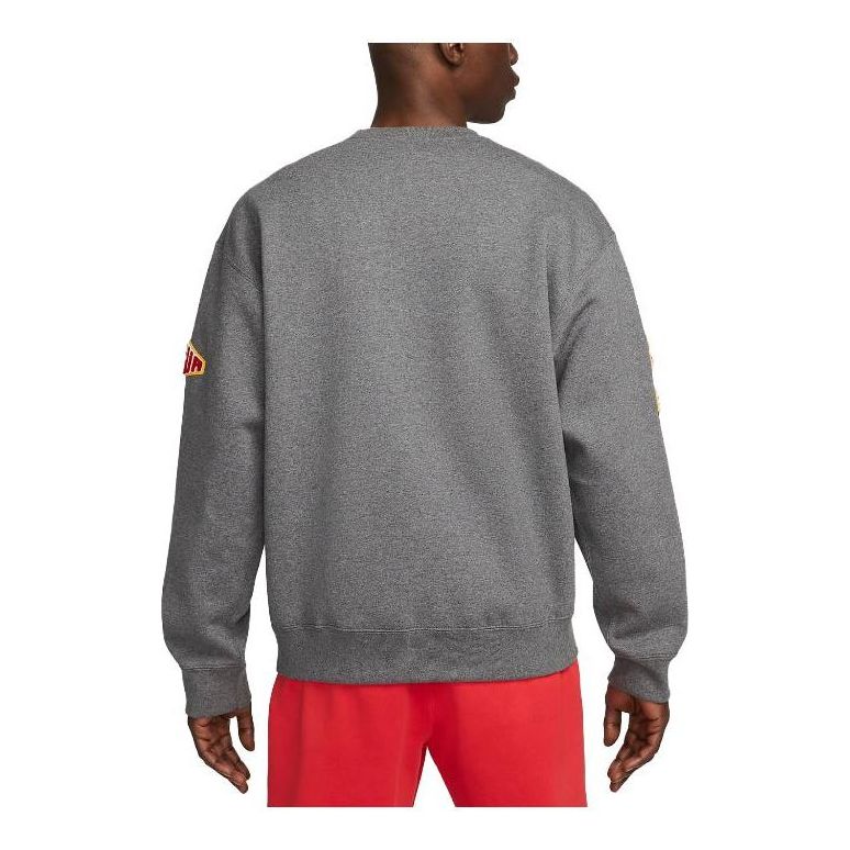 Nike Liverpool Fc Solo Swoosh Crewneck Sweatshirt 'Grey' FB2128-071