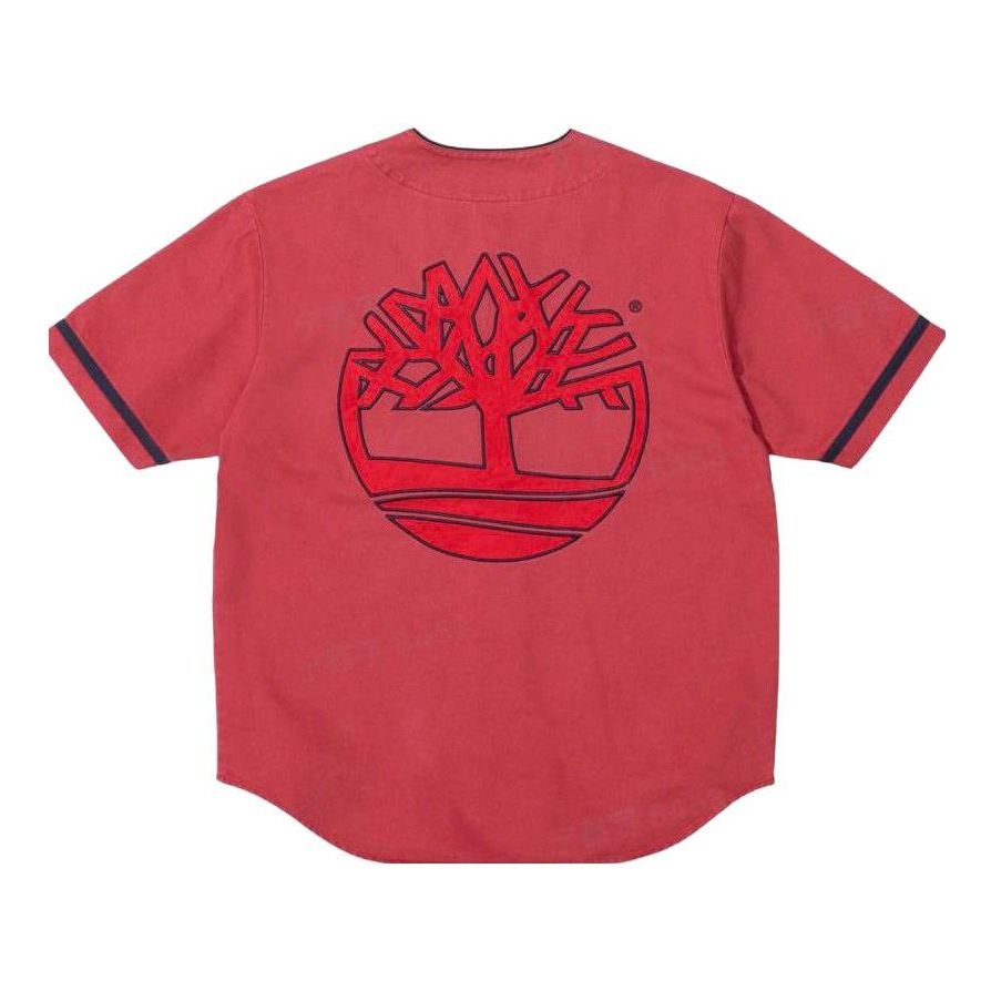 Supreme x Timberland Baseball Jersey 'Red Black' SUP-SS23-162
