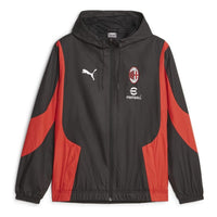 PUMA Milan Ac Pre-match Woven Jacket 'Black Red' 772233-04