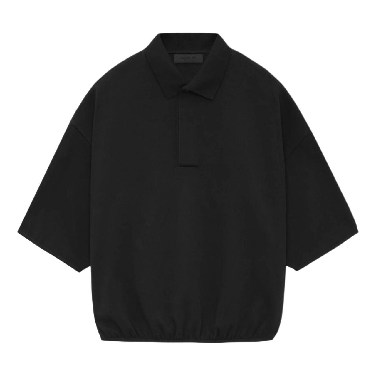 Fear of God Essentials SS24 3/4 Sleeve Polo Shirt 'Black' 192SU244400F