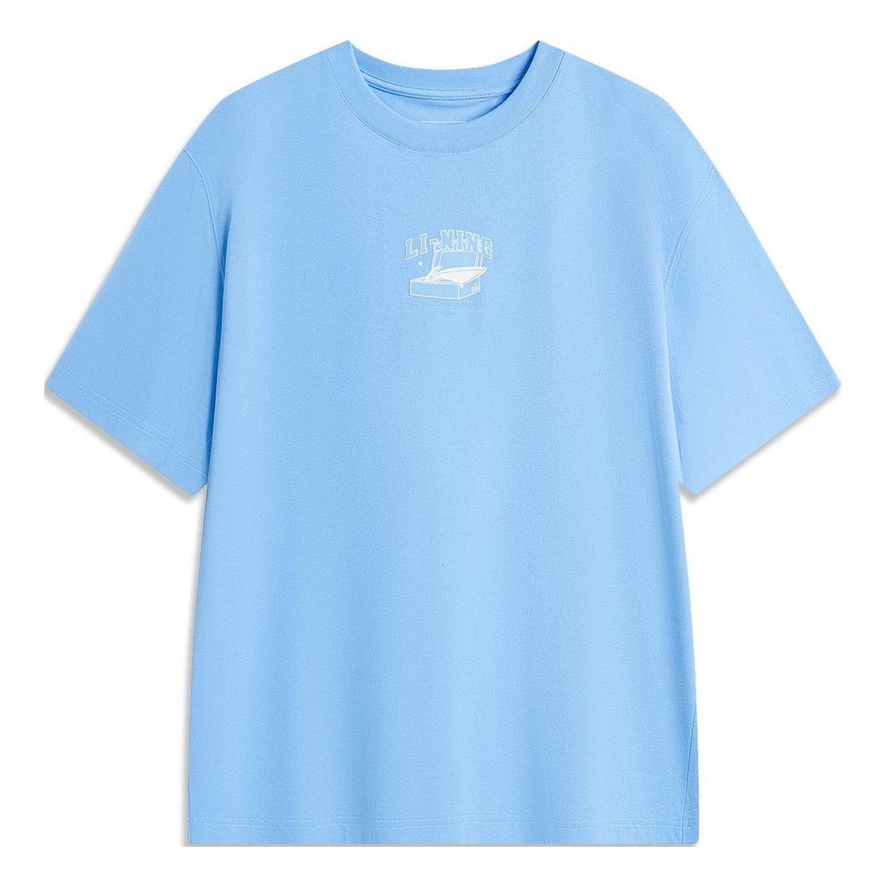 Li-Ning Cartoon Graphic T-shirt 'Light Blue' AHSU541-4