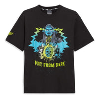PUMA x MELO Blue Hive Basketball T-Shirt 'Black' 625146-01
