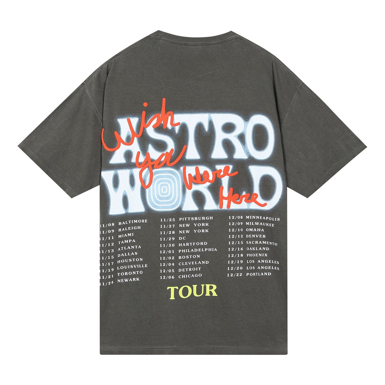 Travis Scott Astroworld Horse Head Tee 'Washed Black' TC-311