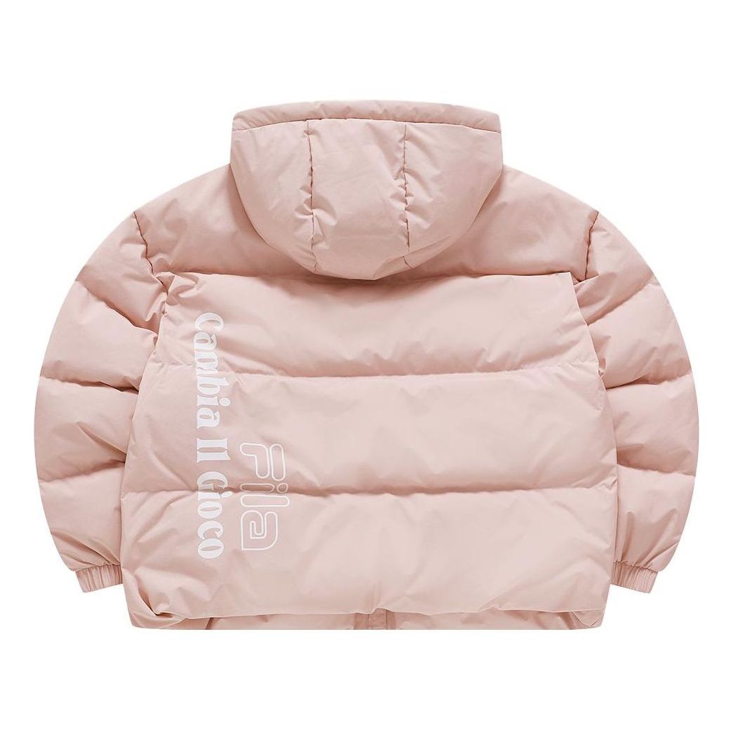(WMNS) FILA FUSION Hooded Down Jacket 'Pink' T11W346902F-PK