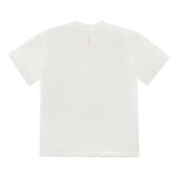 Travis Scott Cactus Jack Flame T-shirt 'Cream' CJFN-SS34