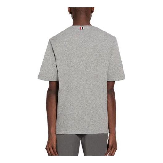 THOM BROWNE Short Sleeve T-Shirt 'Gray' MJS183A-07323-055