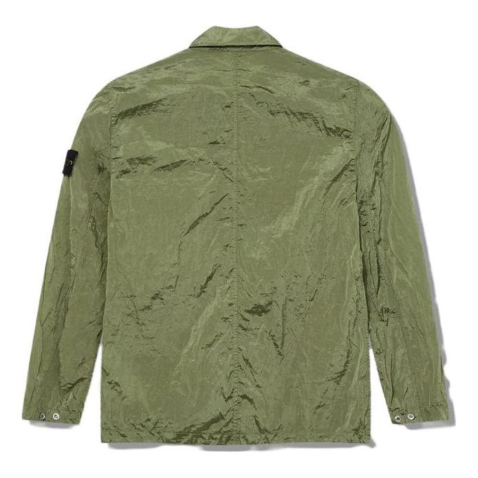 STONE ISLAND Compass Patch Zip Up Jacket 'Sage' 781510919-V0055