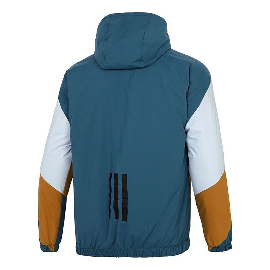 adidas Thermal Back to Sport Jacket 'Teal Brown White' GT7396