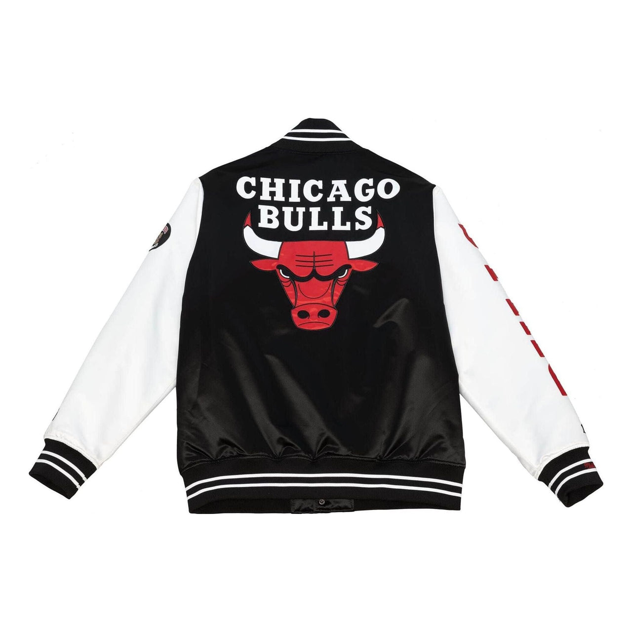 Mitchell & Ness x NBA Team Origins Varsity Satin Jacket 'Chicago Bulls' OJBF4854-CBUYYPPPBKWH