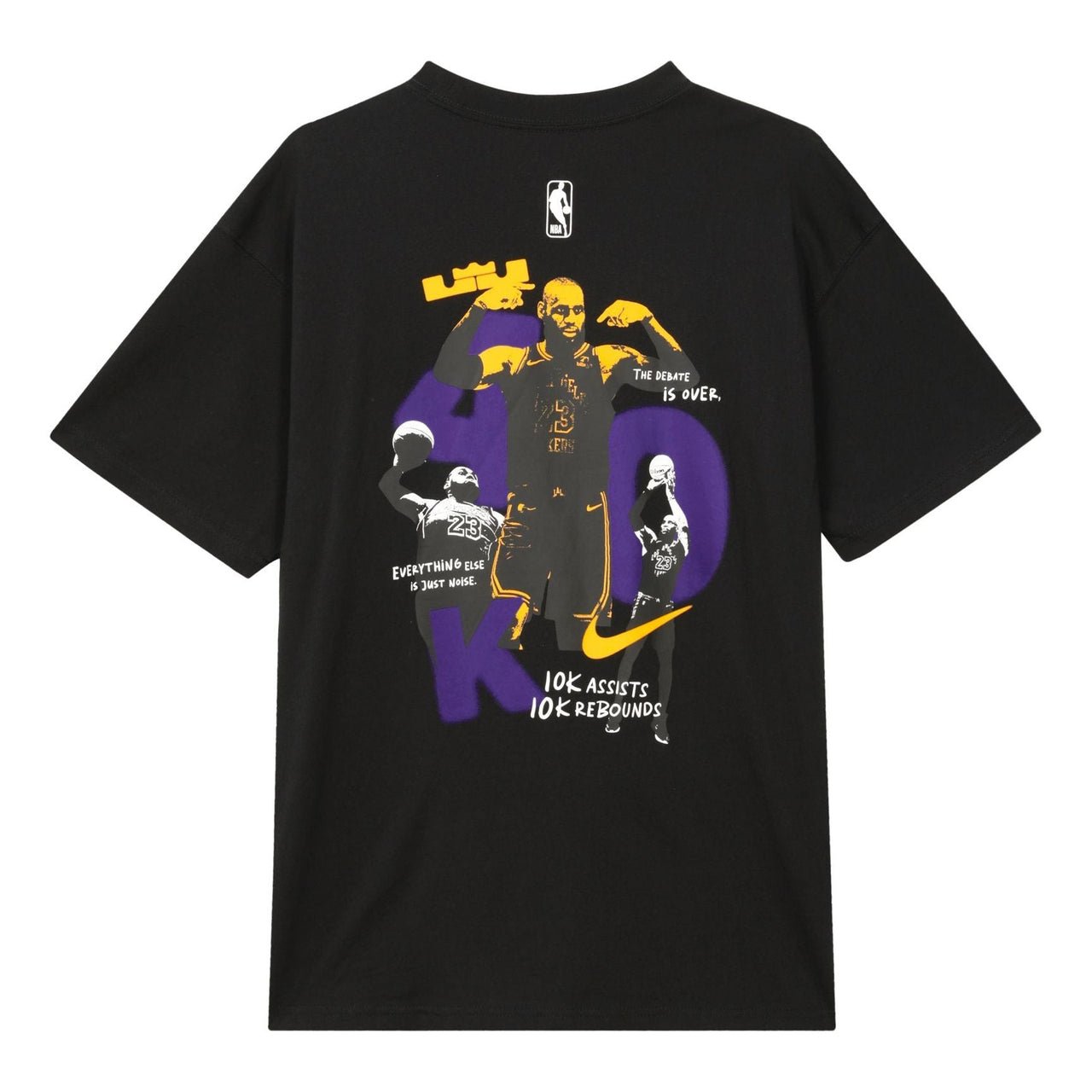 Nike LeBron James 40K Points T-Shirt 'Black Purple Yellow' HV4688-010