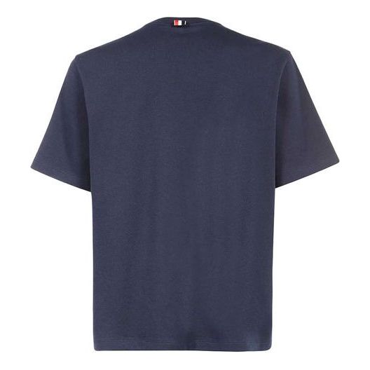 THOM BROWNE Short Sleeve T-Shirt 'Navy' MJS183A-07323-415