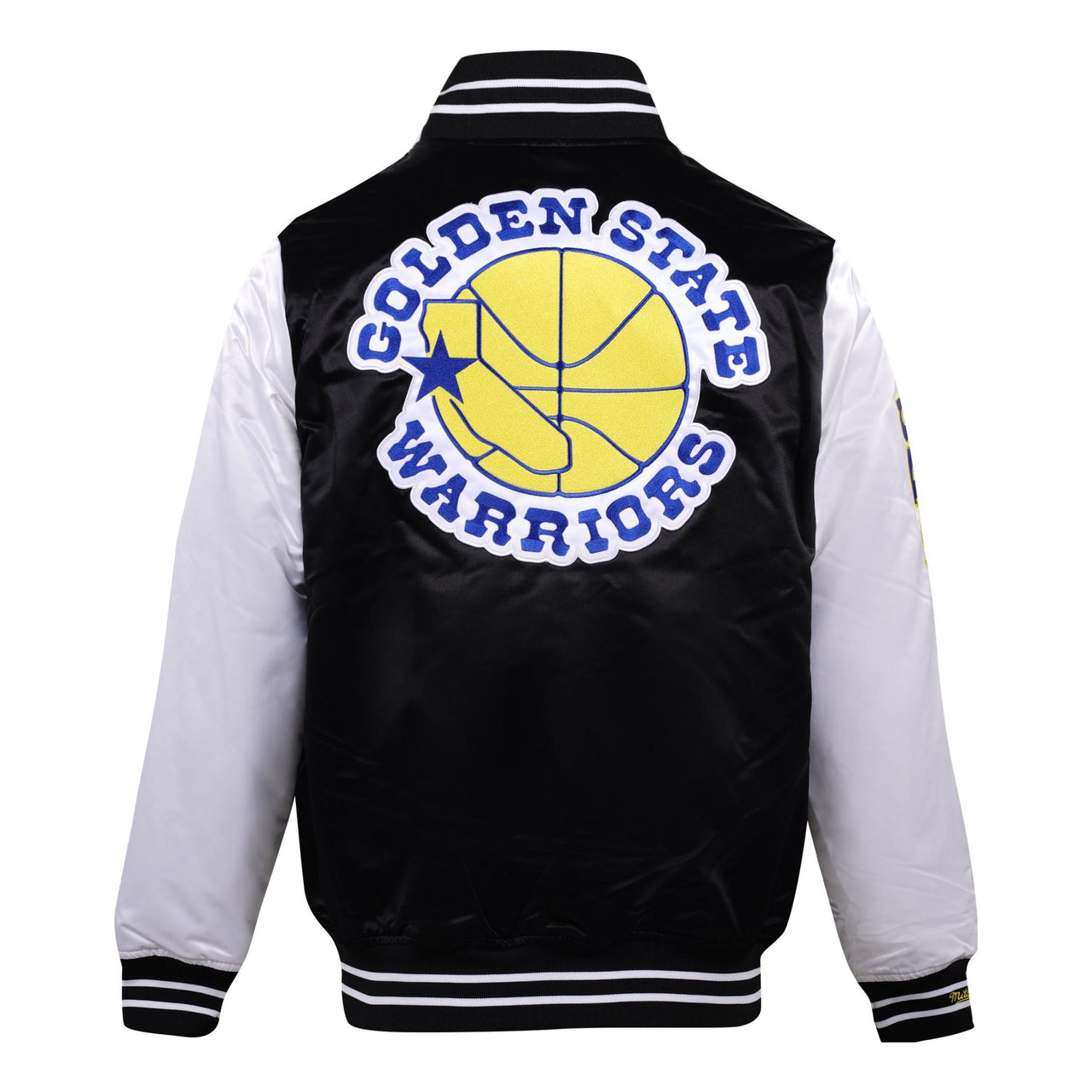 Mitchell & Ness x NBA Team Origins Varsity Satin Jacket 'Golden State Warriors' OJBF4854-GSWYYPPPBKWH