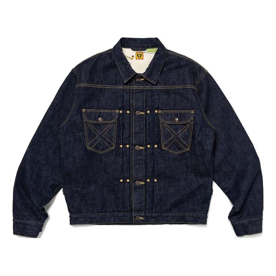 HUMAN MADE x KAWS Made Denim Work Jacket 'Navy' XX26JK001