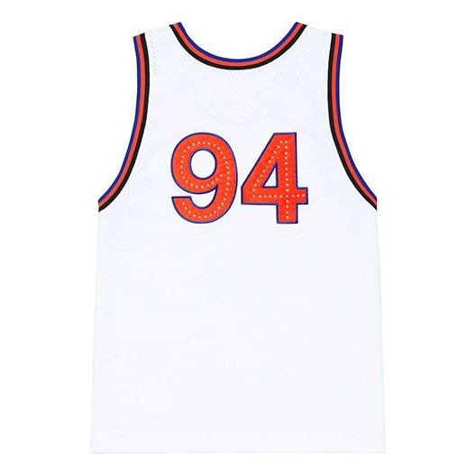 Supreme Rhinestone Basketball Jersey 'White Red' SUP-SS19-10400