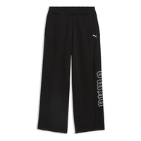(WMNS) PUMA Street Glam Slouchy Bedazzled Pants 'PUMA Black' 636652-01