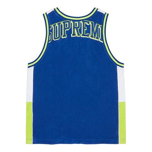 Supreme Terry Basketball Jersey 'Blue Green' SUP-SS21-786
