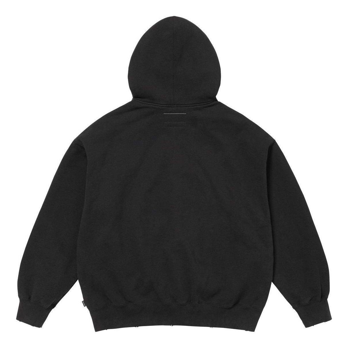 Supreme x MM6 Maison Margiela Zip Up Hooded Sweatshirt 'Black White' SUP-SS24-113