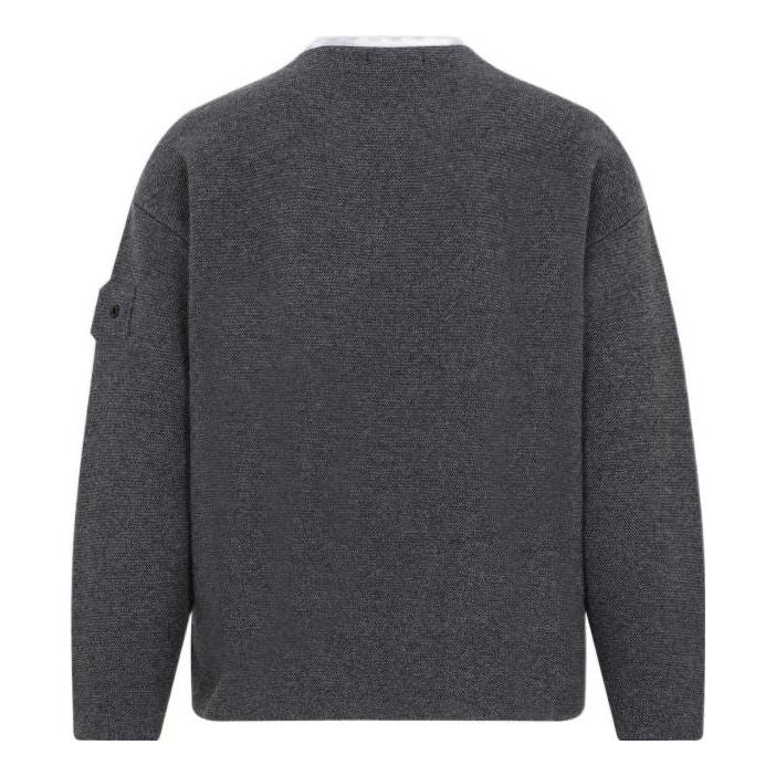 STONE ISLAND Shadow Project Compass Motif Jumper 'Dark Grey' 77195042U-V2063