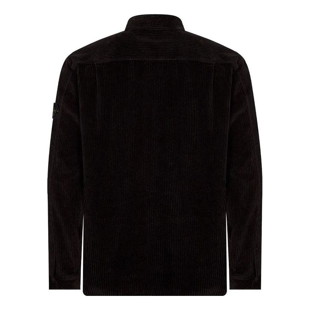 STONE ISLAND Corduroy 400TC Overshirt 'Black' 791511311-V0029