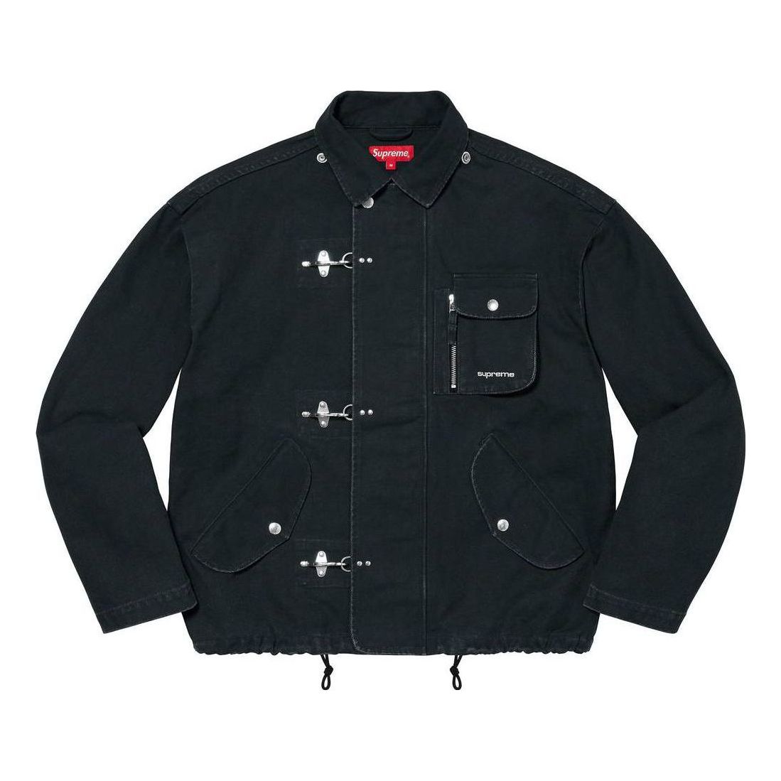 Supreme Canvas Clip Jacket 'Black White' SUP-SS23-062