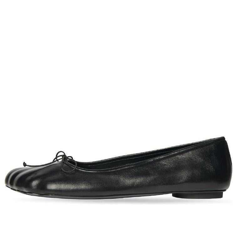 (WMNS) Balenciaga Anatomic Ballerina Shoes 'Black Shiny Soft Sheepskin' 714260WBCW01000