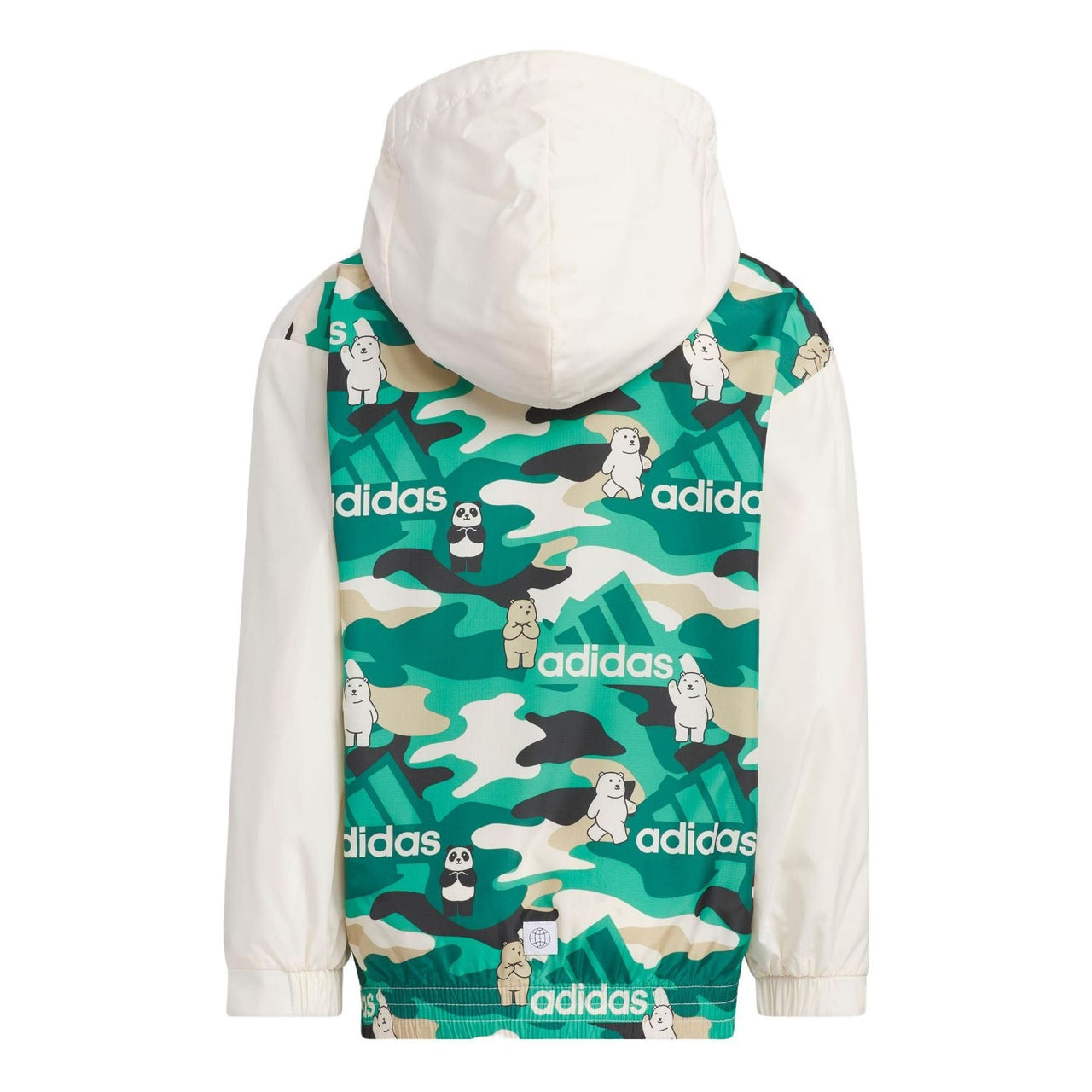 (PS) adidas Lightweight Woven Jacket 'White Green' IN7717