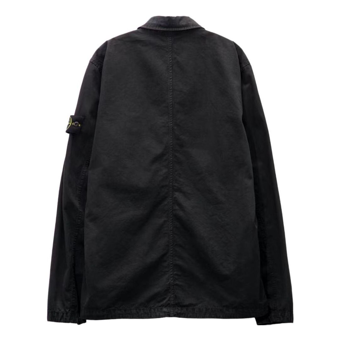 STONE ISLAND Old Effect Overshirt 'Black' 7915102WN-V0129