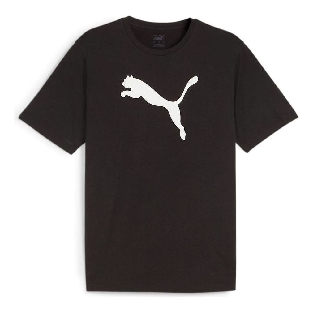 PUMA teamRISE Logo Cotton T-shirt 'Black' 658705-03