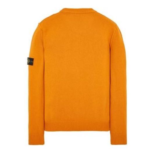 STONE ISLAND Lambswool Crewneck Sweater 'Rust' 7915508A3-V0013