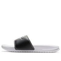 (WMNS) Nike Benassi Slide Just Do It Pack White (W) 'Black White' 343881-105