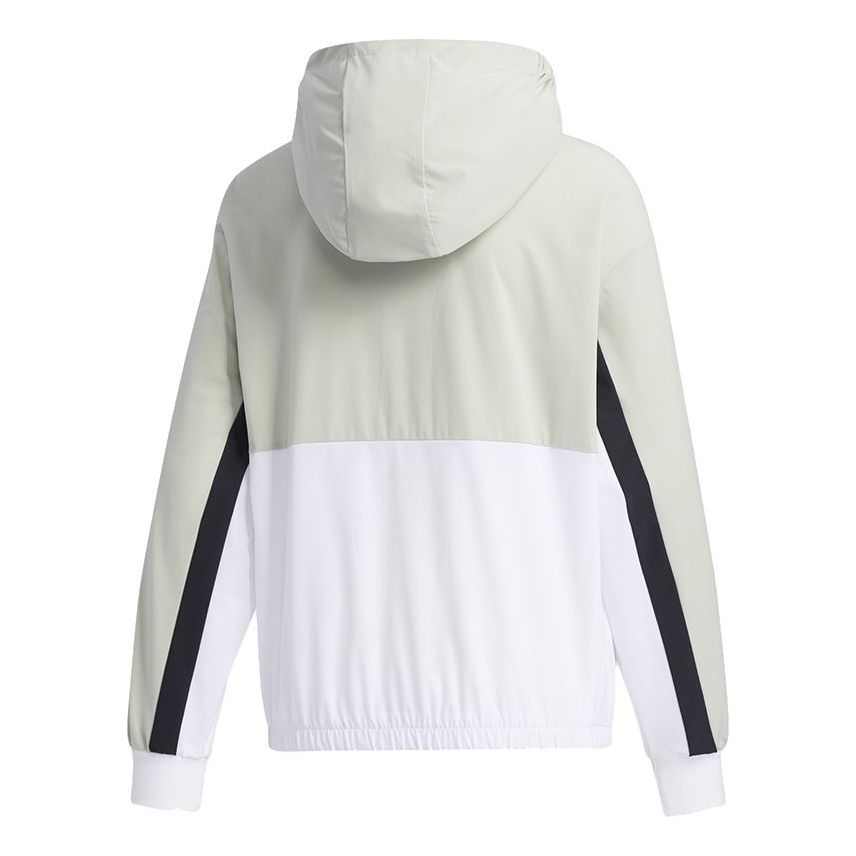 (WMNS) adidas Hooded Jacket 'Green White' GP0621