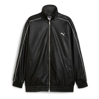 PUMA T7 Pleather Track Jacket 'Black' 627191-01